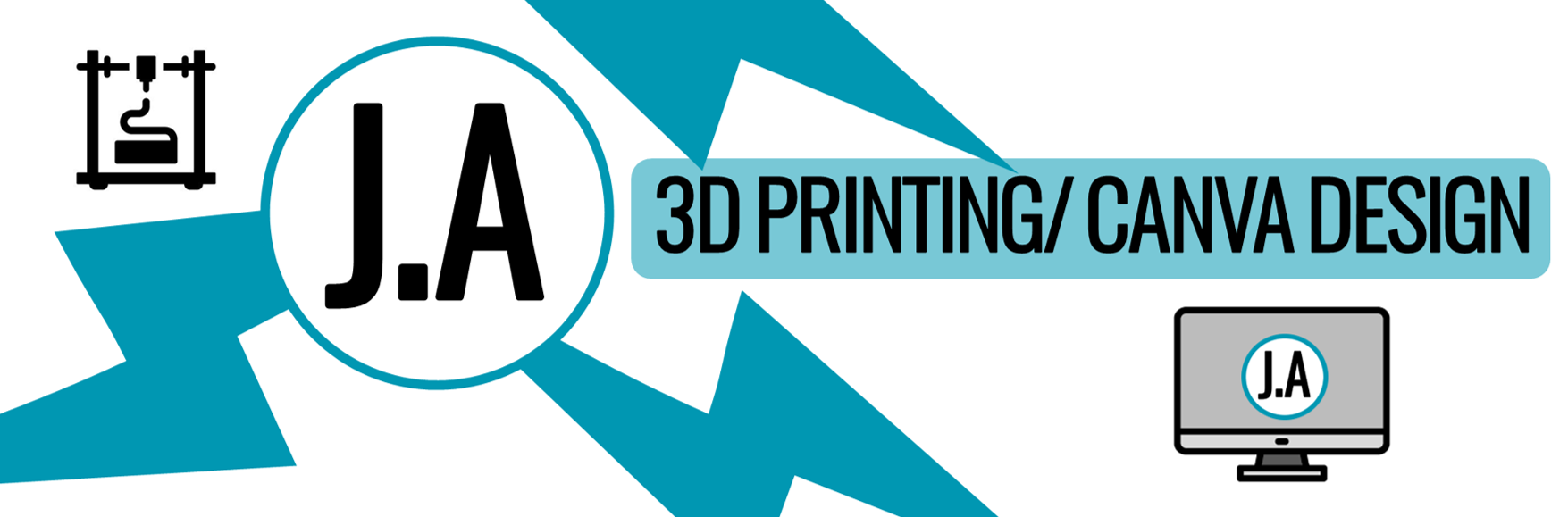 J.A 3D Print and Design banner